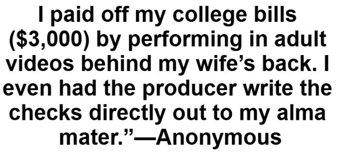 3. Doing things to get money