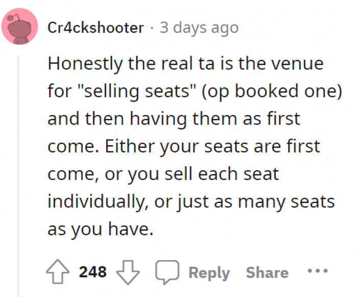 Hmmm, it does sound sketchy that they still have the 'first come, first served' basis.