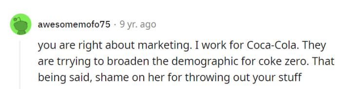 With Coca-Cola insights, they recognize the marketing strategy but should still address their roommate's boundary issues.