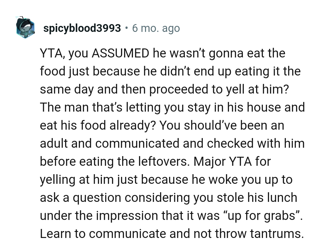 OP should have been an adult