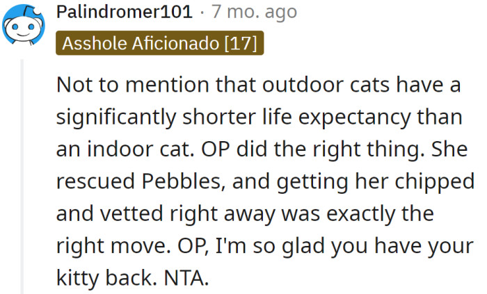 She did the right thing.