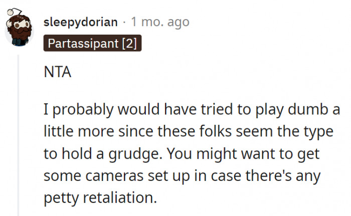 10. OP should be a little more careful, though, in case these are the 