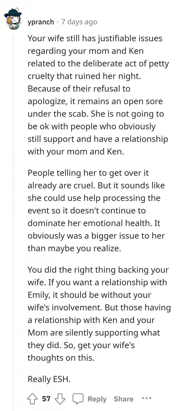 13. It is still an open wound after all this time.