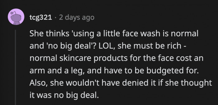 If she truly believed it was such a normal thing to do, why deny it in the first place?