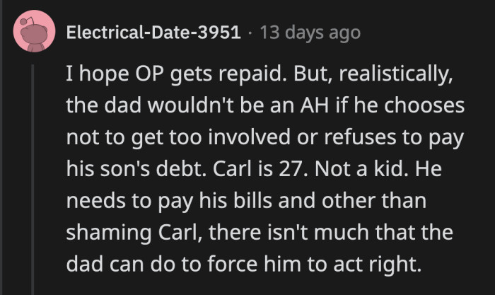 Can you imagine being 27 years old and stealing rent money from your younger housemates without shame?