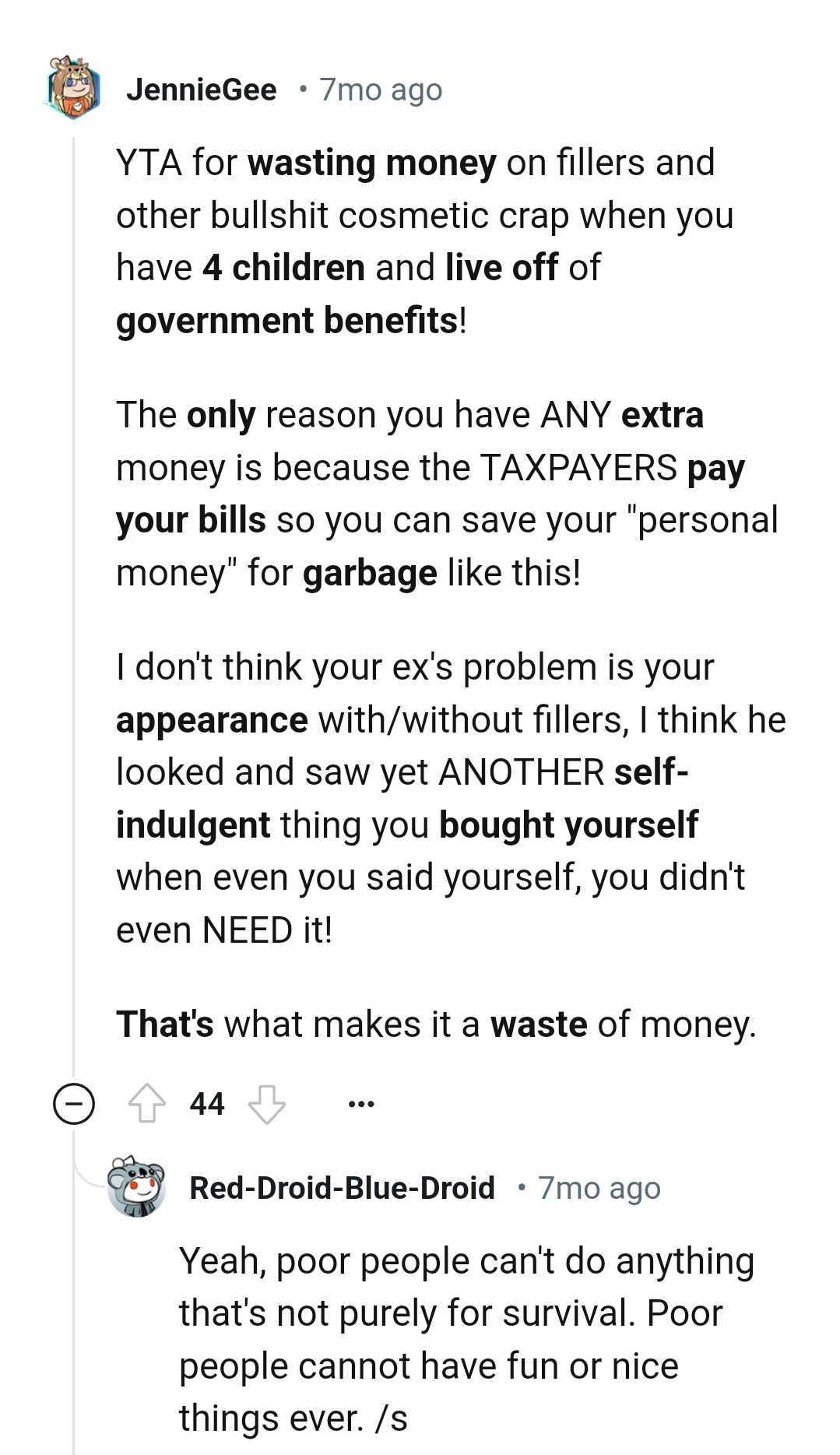 The taxpayers pay the OP's bills