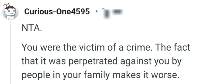 It was perpetrated against the OP