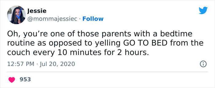 8. Just a usual bedtime routine