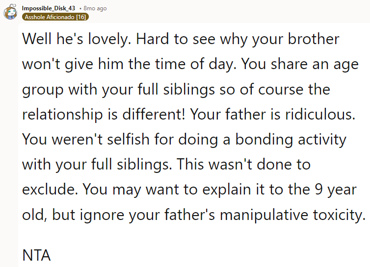 NTA: You aren't required to purchase a sister bracelet for anyone you don't want to, just like you aren't required to buy a friendship bracelet for every friend.