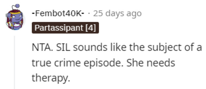 A true crime episode