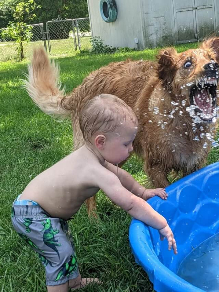 11. Zoey has always been our son’s Hydro Homie