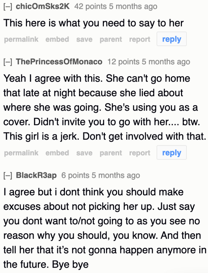 The OP needs to stop hanging out with this girl; she's not worth it.