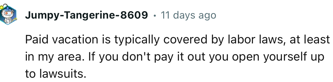 “If you don't pay it out, you open yourself up to lawsuits.”