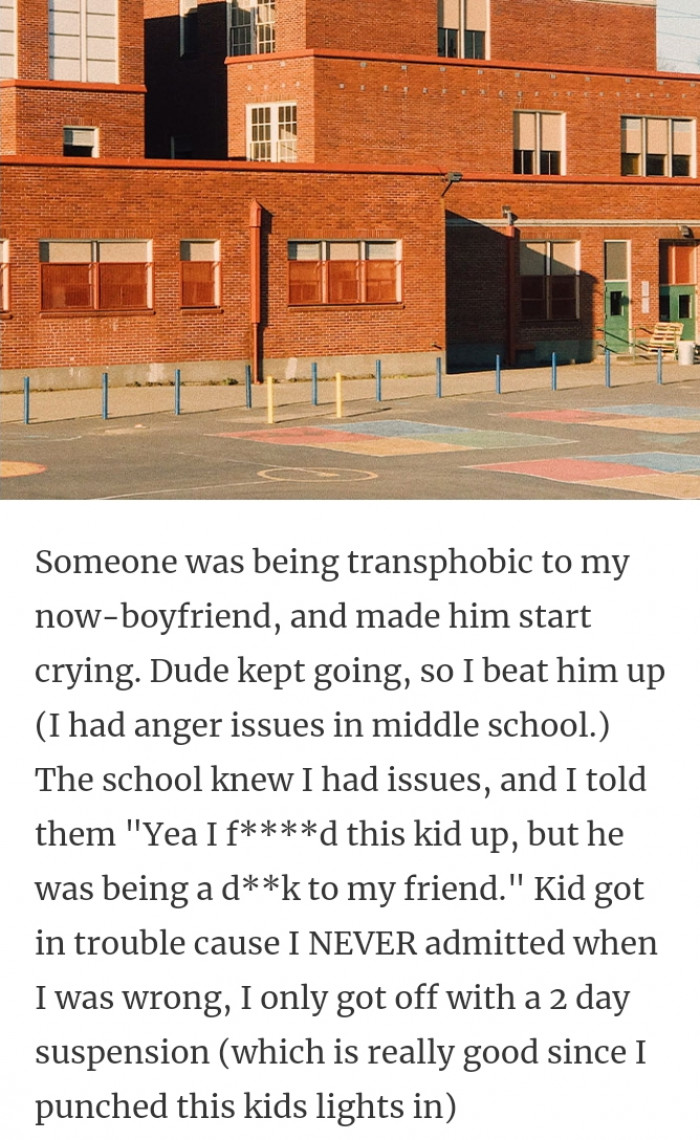 26. I got off with a two day suspension