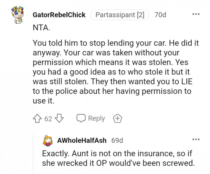 You Had a Good Idea as to Who Stole It