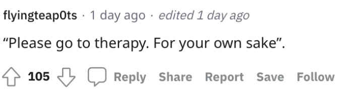 That person also left you needing your own therapy.