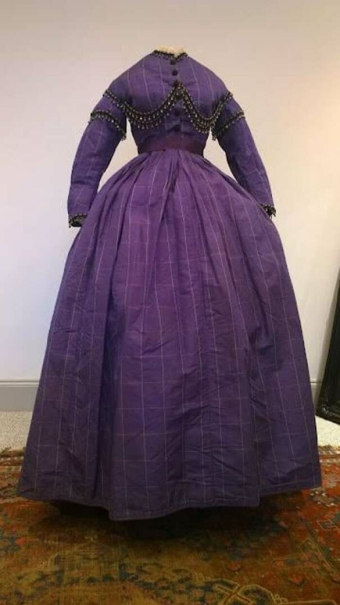 "Purple Silk 1860s Day Dress! Its Absolutely Stunning And I Think I Would Nearly Faint If I Saw It In The Museum! A Beautiful Colour With Lovely Details And A Very Full Skirt! 😍💗"
