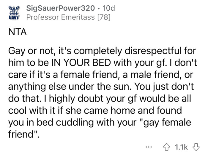 You just don't do something like that.