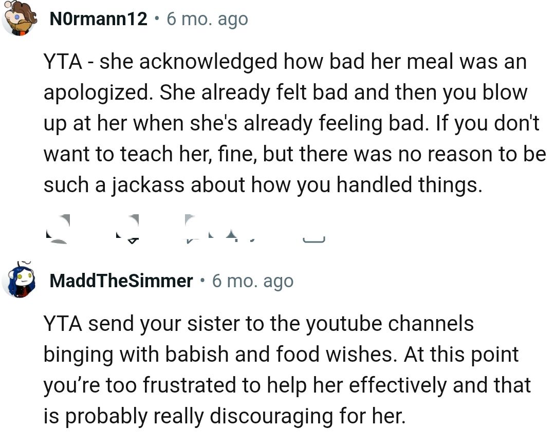 It's fine if the OP doesn't want to teach her