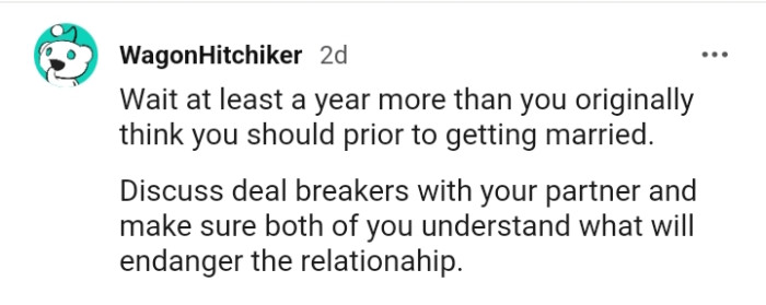 18. Discussing deal breakers with your partner