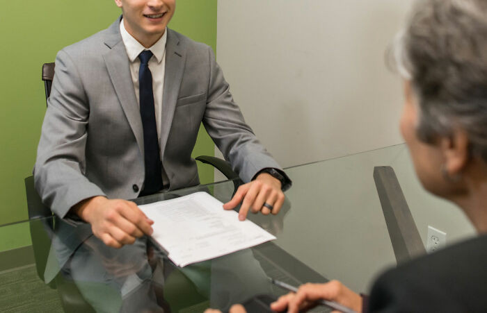 18. The candidate made a joke about the interviewer's question