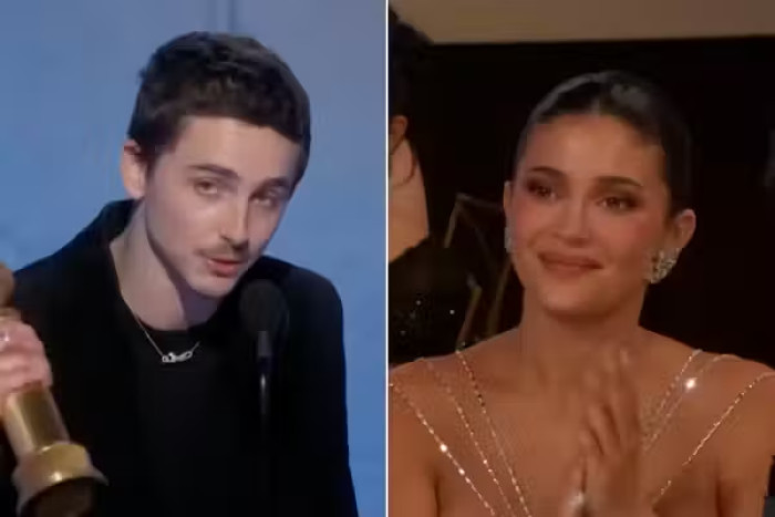 Timothee Chalamet win and says 'I love you' to 'partner' Kylie Jenner