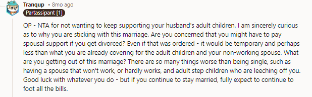 I doubt with the cheating he will be awarded anything - she needs to save all evidence of cheating and get witnesses before she files for divorce
