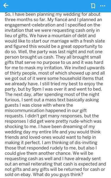 6. Gifts to be sold on eBay!