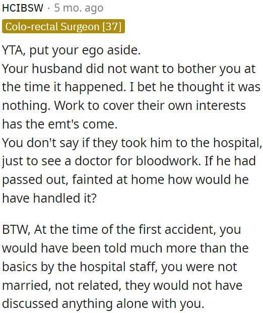 He had to prioritize his own interests.