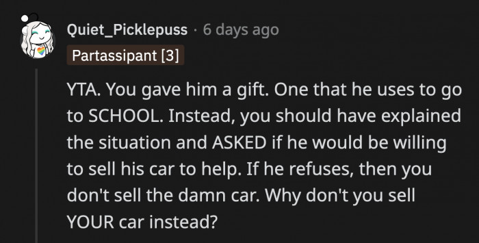 So Many Options, but OP Overlooked Them All Deliberately or Naively. He's Still at Fault, Big Time.