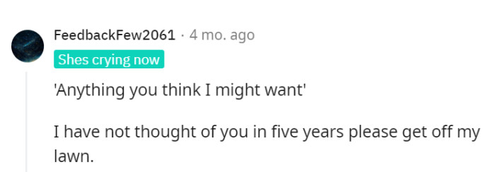 Seems like their memory needs some lawn maintenance too, as it hasn't seen a thought in years!