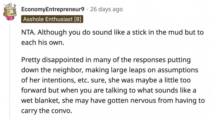 A lot of the comments did make a lot of unsupported claims about the mom