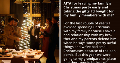 Redditor Gets Fat-Shamed By Brother At The Family's Christmas Party, Leaves Peacefully, Taking All The Gifts With Them