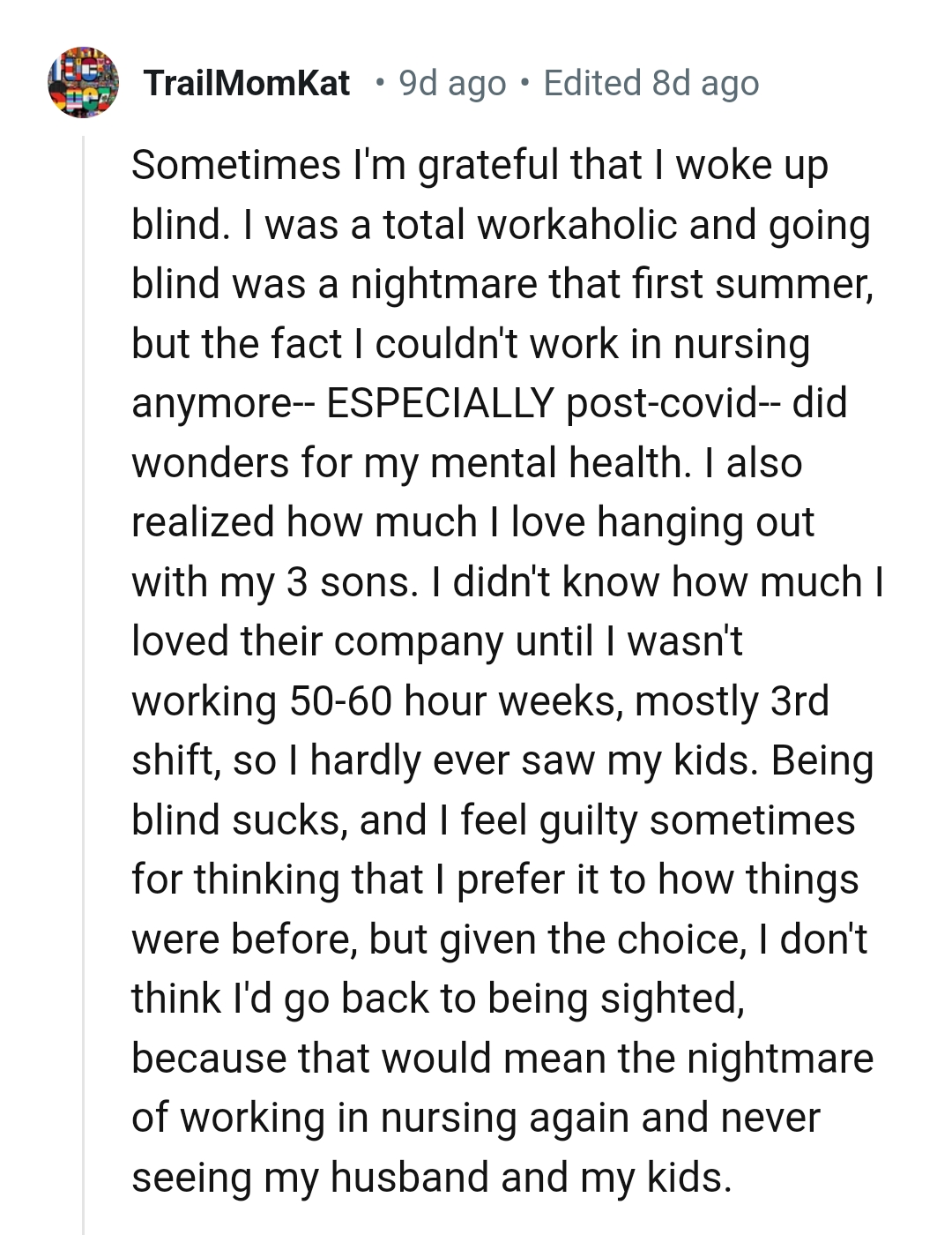 25. Feeling guilty sometimes