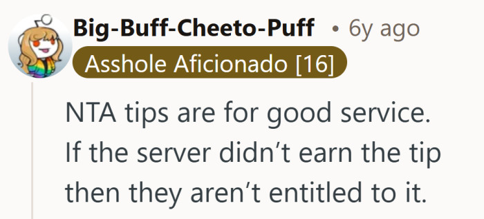 Not everyone sees a tip as automatic, some see it as something you have to qualify for.