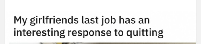 This is how the OP kicks off his brief story