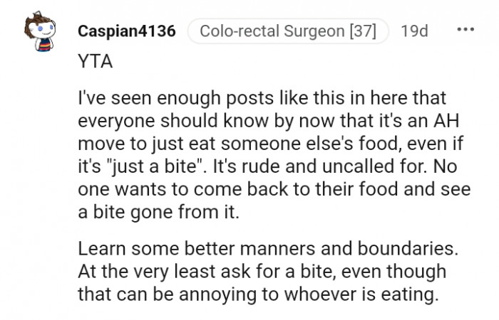 It is rude and uncalled for