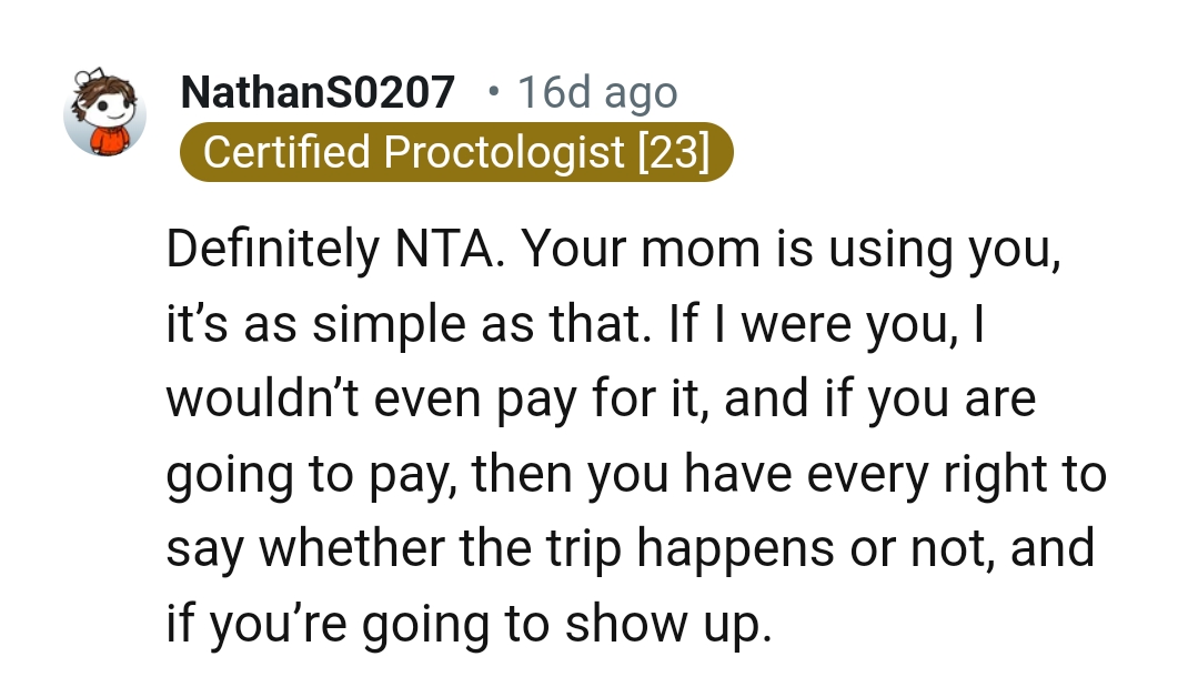 The OP has every right