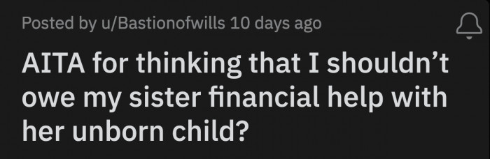 She fears that if she says no to her mom and sister, they will vilify and ostracize her