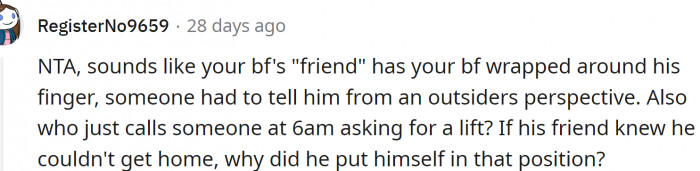 It must be nice to have a driver on call