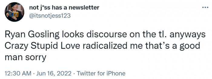 9. This Ryan Gosling discourse is a conversation that needs to be had. What he'll leave as a legacy as Ken depends on it.