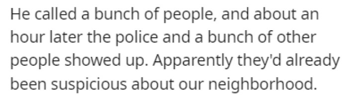 The teacher ended up calling many people, which resulted in the police showing up
