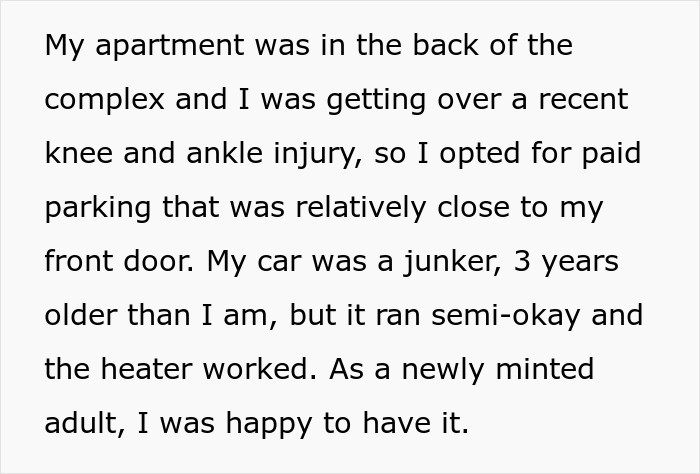 The OP's Car Was a Junker