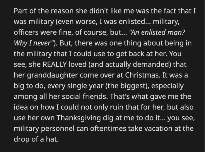 His wife's grandma didn't take it well. She was yelling so loudly during the phone call that OP heard what she said.