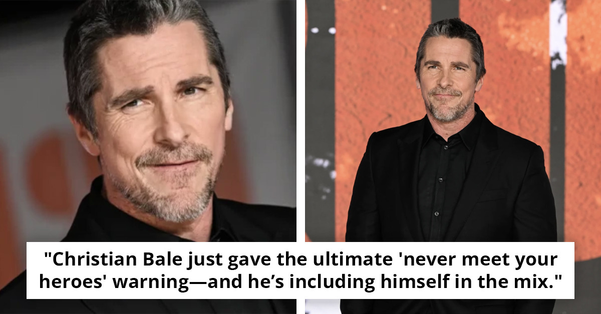 Christian Bale shares the surprising reason fans might want to think twice before meeting him face-to-face.