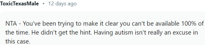 You have been endeavoring to communicate clearly regarding your availability