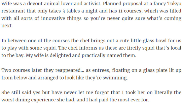 22. Wife's love for animals meets a disastrous dining experience in Tokyo