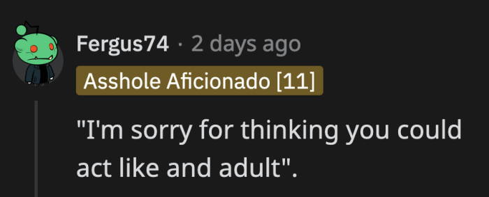 But to really deliver a strong message, we highly recommend this last option.