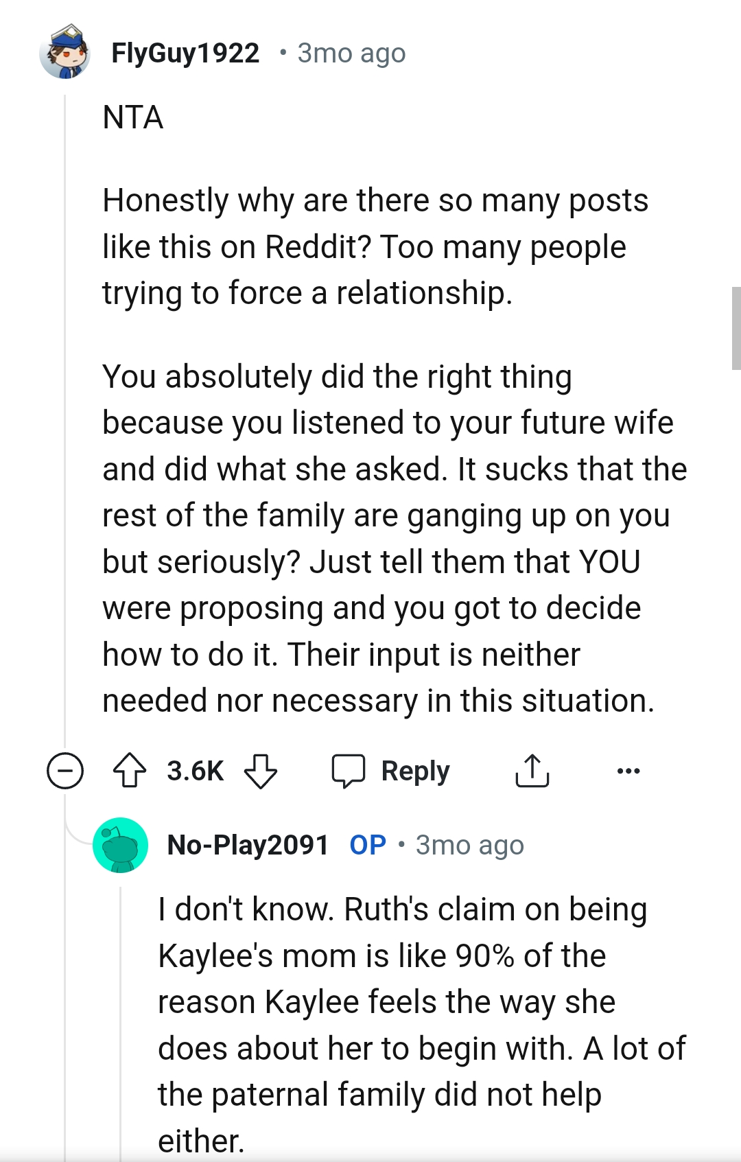 They're trying to force the relationship