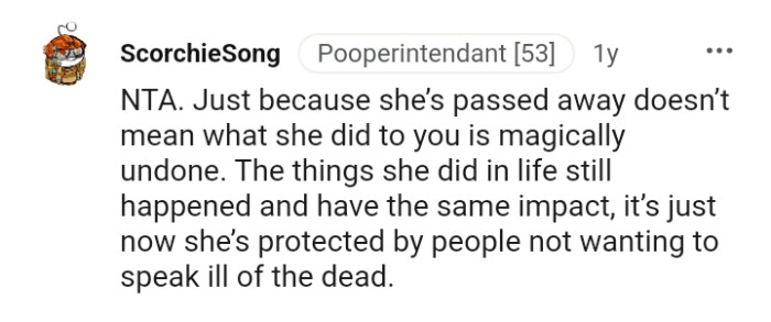 The Things She Did in Life Still Happened